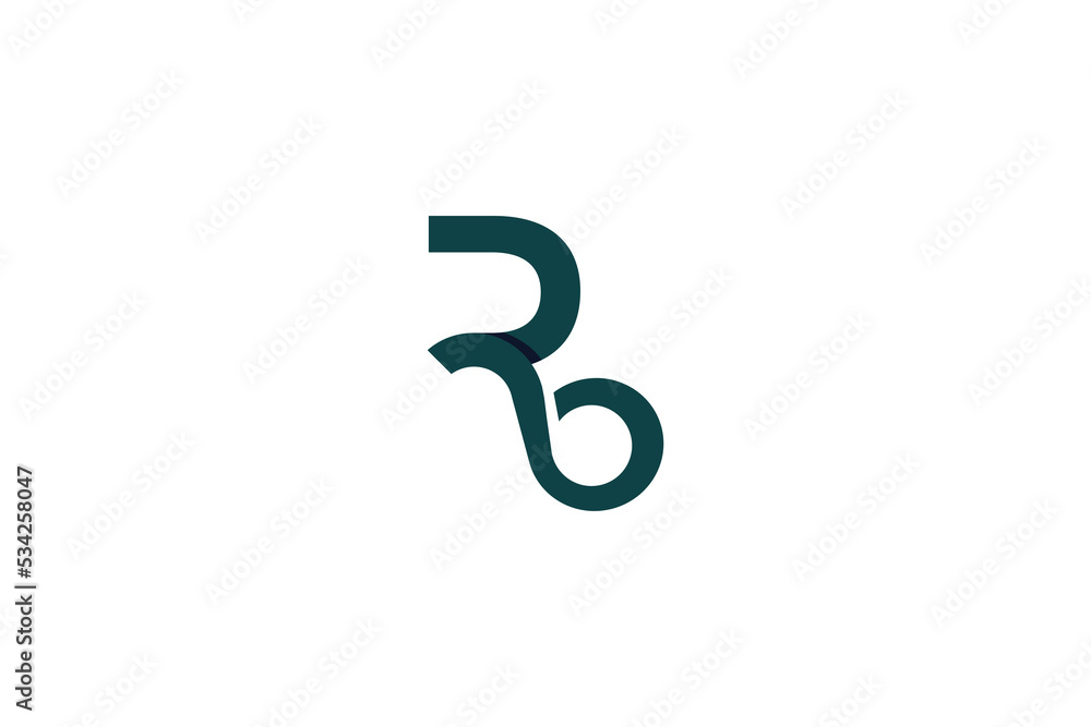 Letter RB or BR Logo Letter RB or BR Logo
