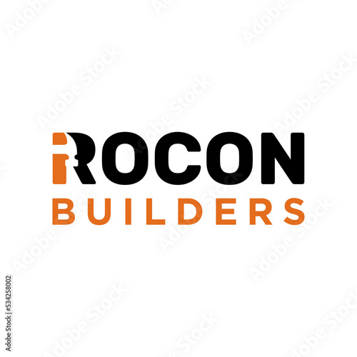 Hammer With roofing restoration logo design template vector