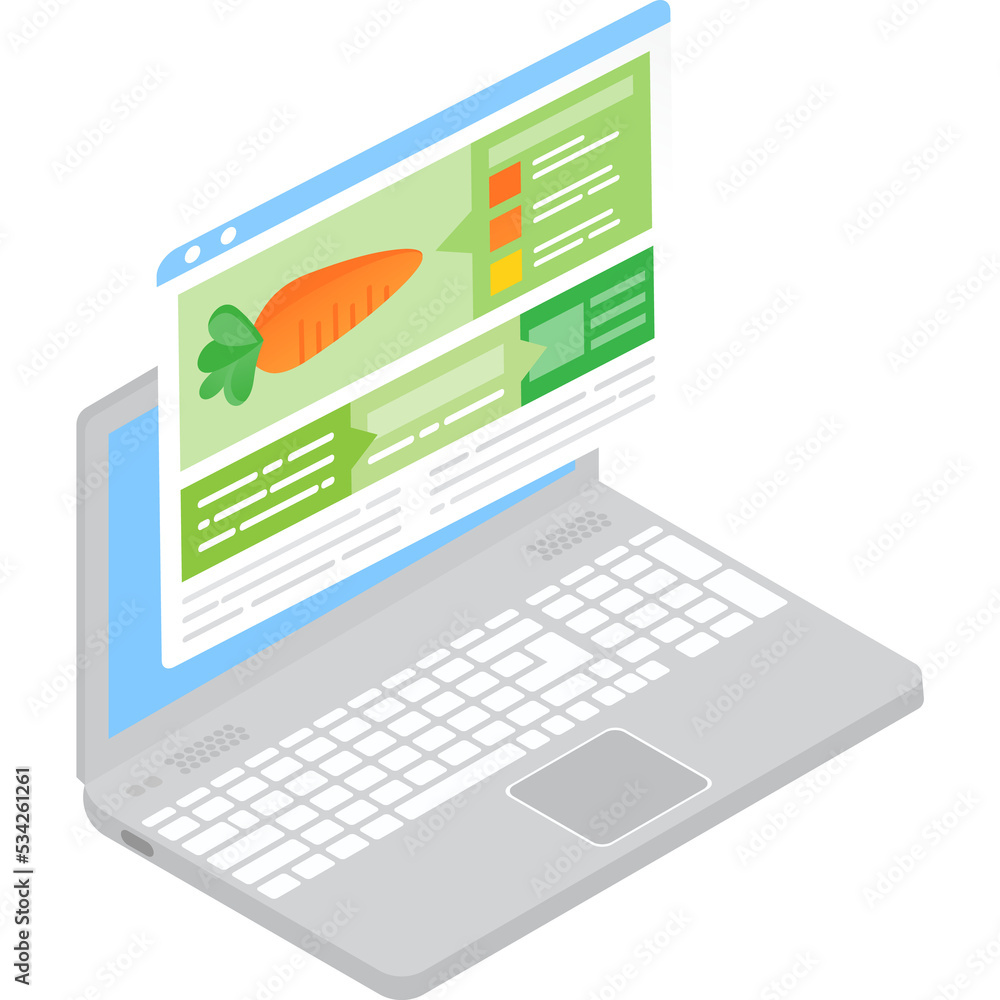 Order healthy food service icon vector computer Order healthy food service icon vector computer