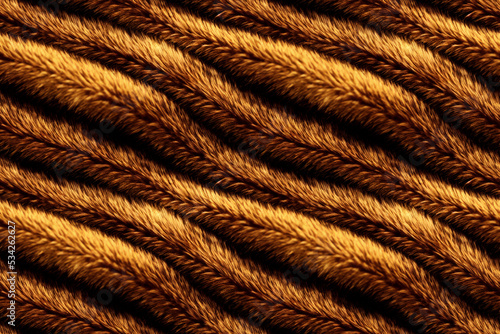 Seamless pattern illustration. Uninterrupted fluffy tail.