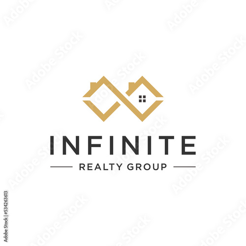 Infinite for Real Estate logo design template