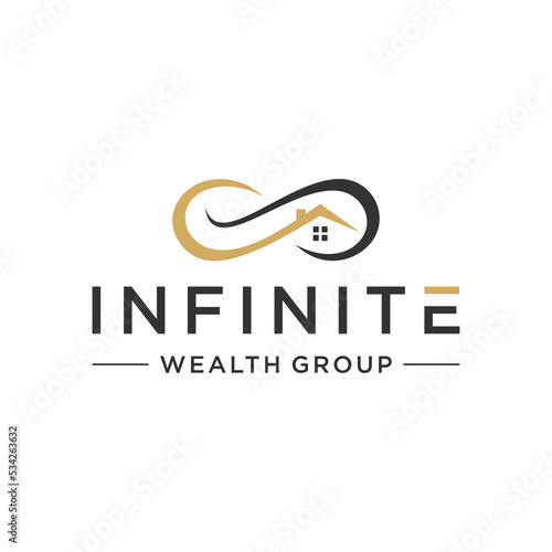 Infinite for Real Estate logo design template