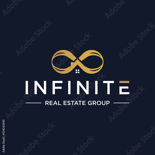 Infinite for Real Estate logo design template