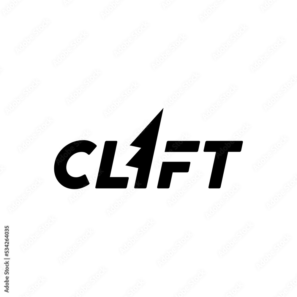 CLIFT sport brand With spruce logo design template