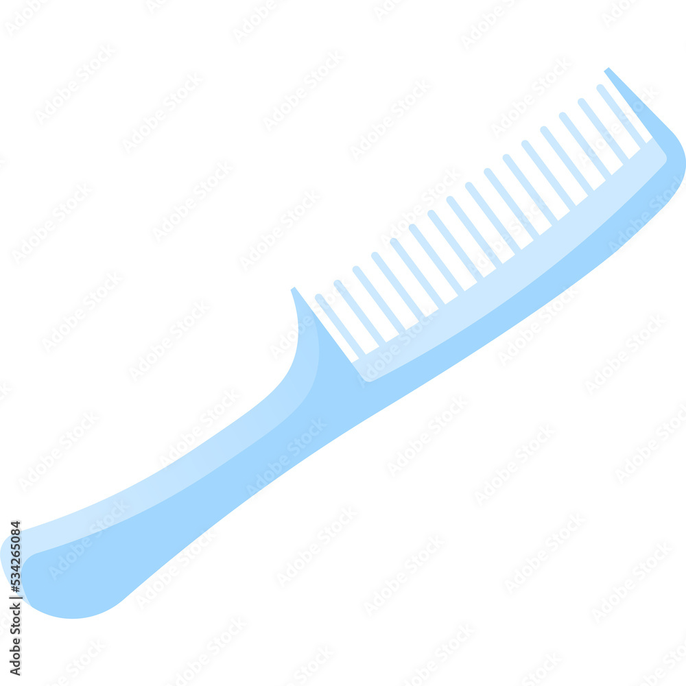 Hair comb vector flat vector brush isolated Hair comb vector flat vector brush isolated