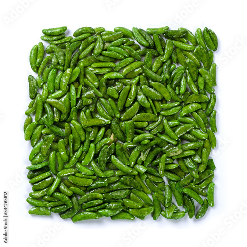 crackers for beer isolated on white background.