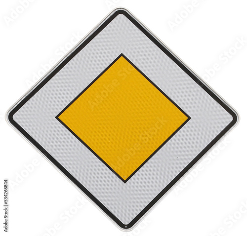 Free Download isolated road sign for priority traffic - GFXLoad