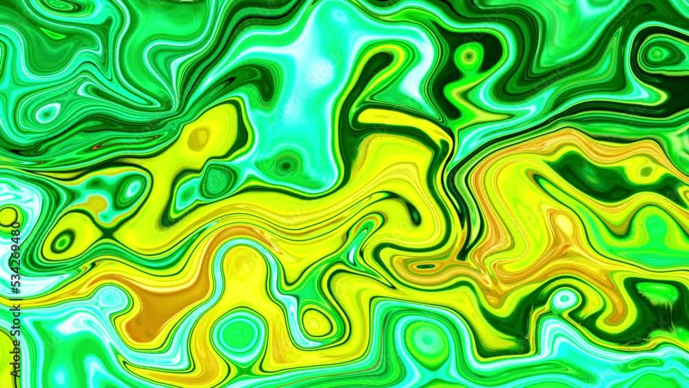 3840x2160 25 Fps. Swirls of marble. Liquid marbling. Marble ink green yellow. Fluid art. Very Nice Abstract Green Color Design Colorful Swirl Texture Background Marbling Video. 3D Abstract, 4K. 3840x2160 25 Fps. Swirls of marble. Liquid marbling. Marble ink green yellow. Fluid art. Very Nice Abstract Green Color Design Colorful Swirl Texture Background Marbling Video. 3D Abstract, 4K.
