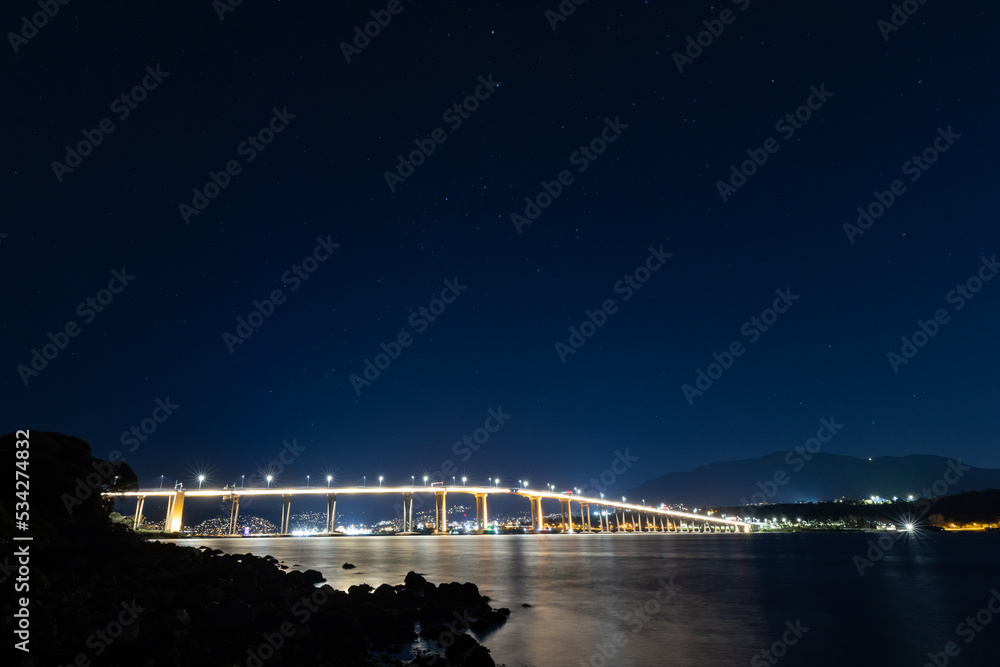 Tasman Bridge in Hobart Tasmania Australia
