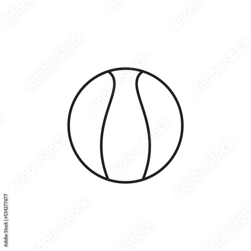 Ball Icon Vector Illustration Flat Design Trendy