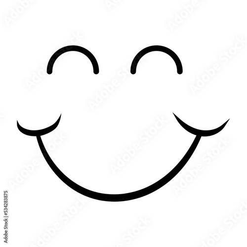 Smiley Face icon vector. Happy Face illustration sign. laugh symbol or logo.