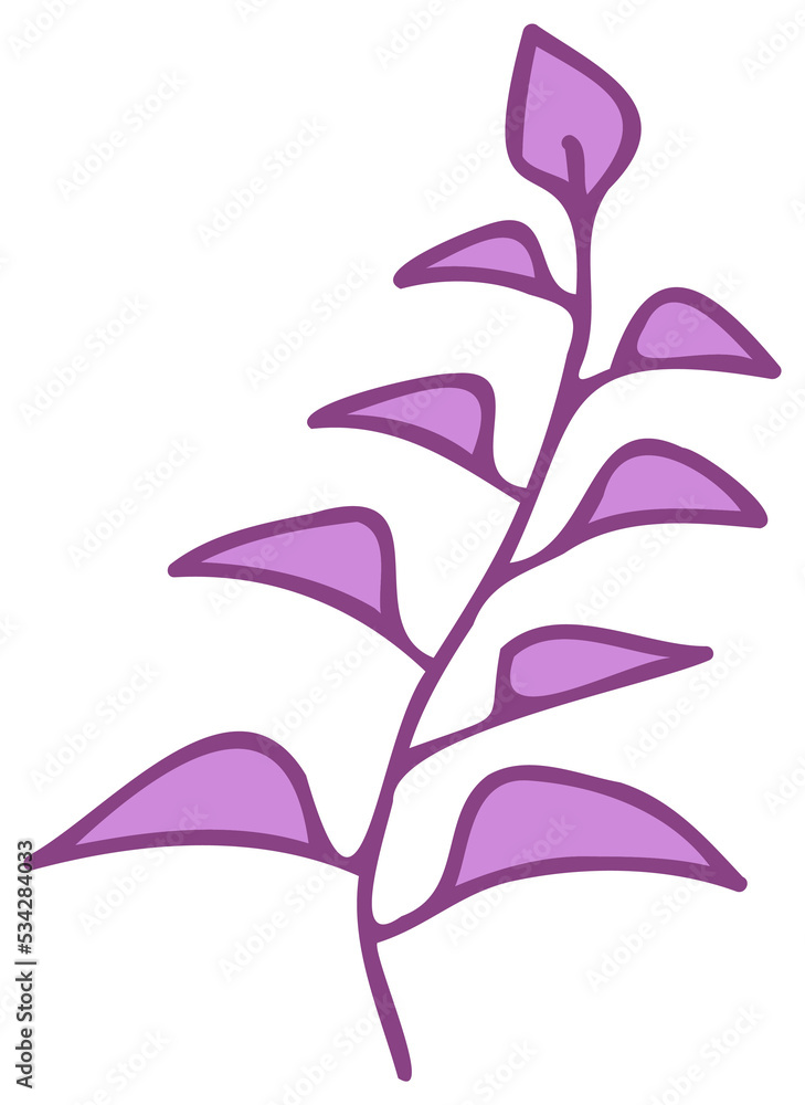 Plant illustration. Nature design element. PNG with transparent background. Plant illustration. Nature design element. PNG with transparent background.