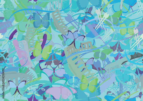 Background pattern abstract seamless design texture. Theme is about nature, art, background, exotic, comb