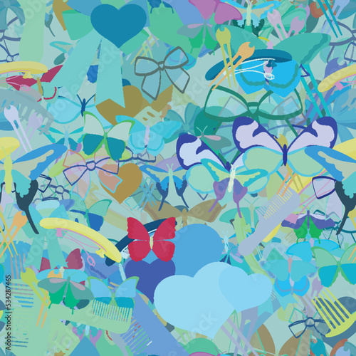 Background pattern abstract seamless design texture. Theme is about exotic, wild, embellishment, background