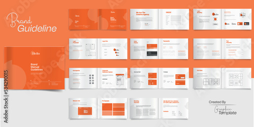 Landscape Minimalist Brand Guidelines Design Brand Manual Brand Style Guideline Brand Book 