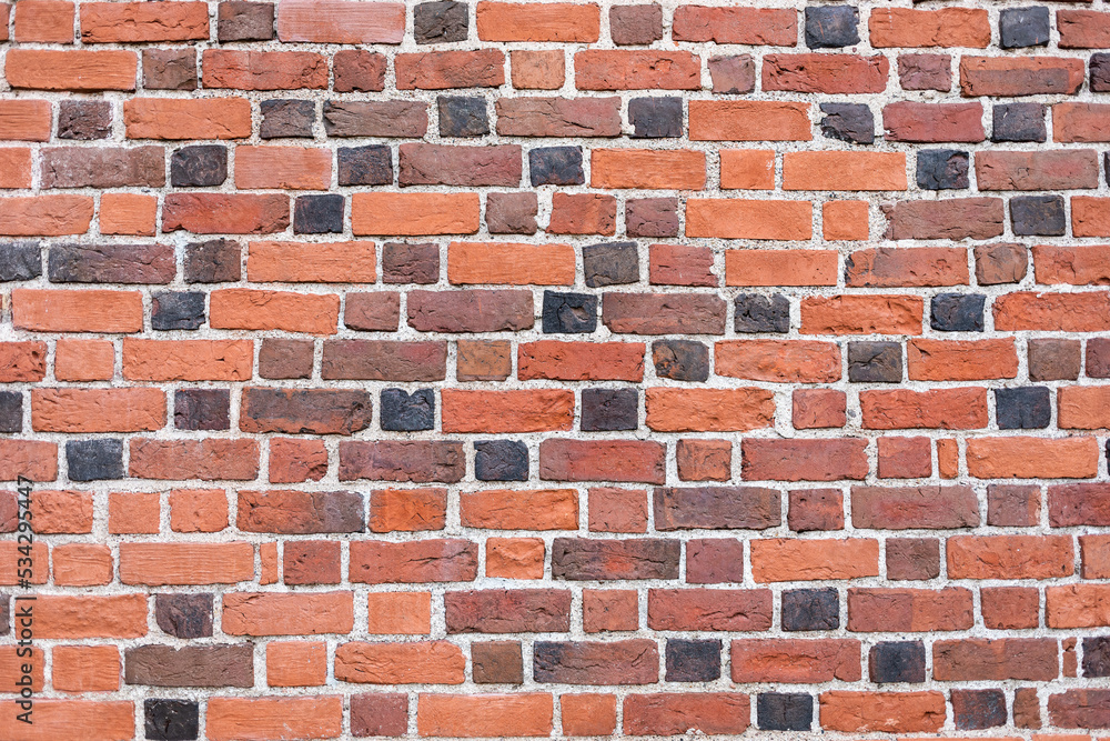 Obraz premium old stained brown brick wall background