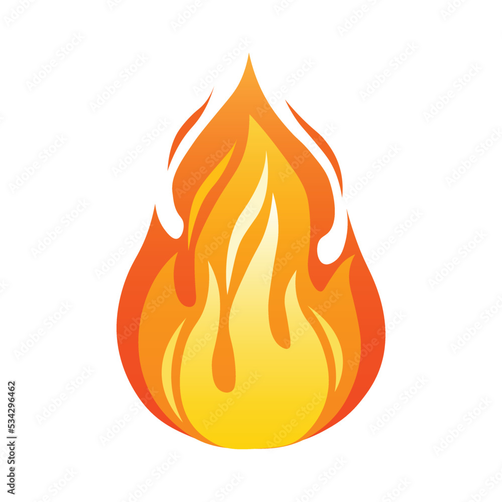 Vector illustration of camping fire. Vector illustration of camping fire.