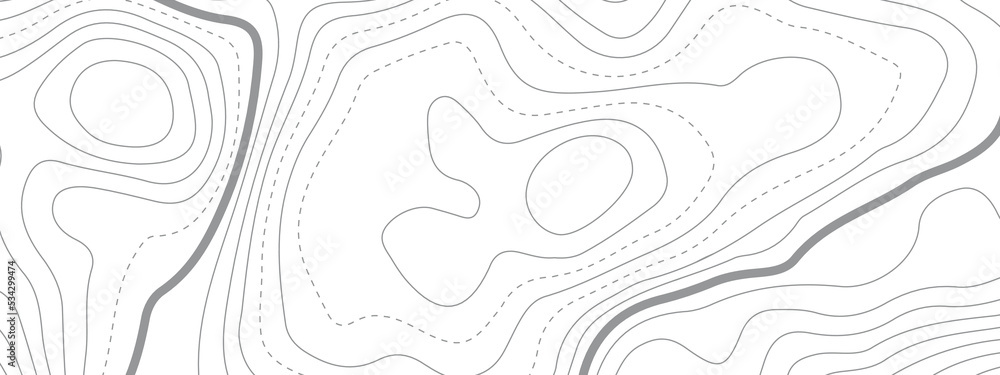 Black and white wave abstract topographic map contour, lines Pattern ...