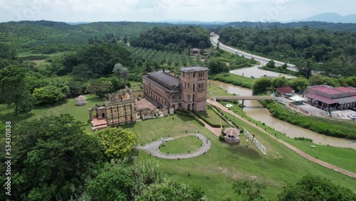 Ipoh, Malaysia - September 24, 2022: The Ruins of Kellie’s Castle
