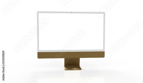 Computer display with blank...