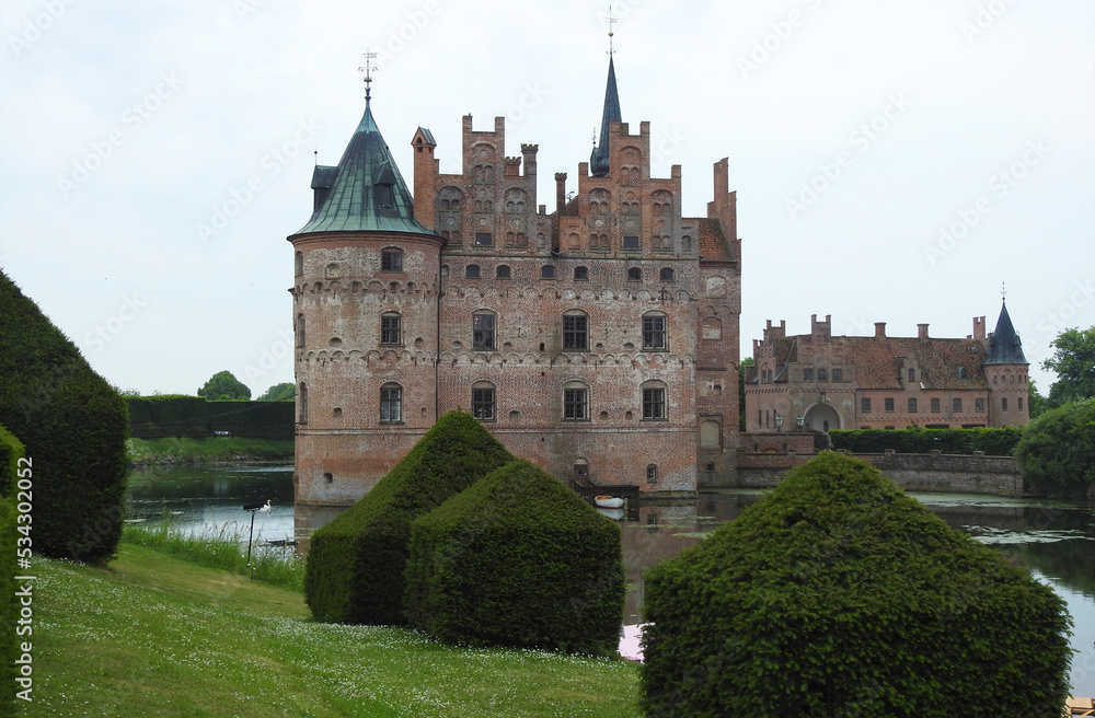 Egeskov Palace is a Renaissan style palace located in the south of the island of Funen - Denmark
