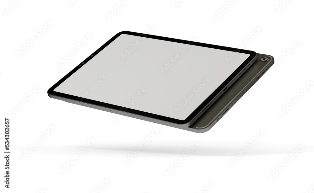 Realistic horizontal black tablet pc pad computer mockups Realistic horizontal black tablet pc pad computer mockups