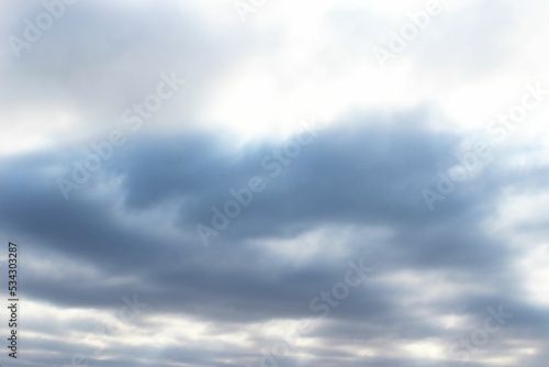 Fototapeta Naklejka Na Ścianę i Meble -  A gloomy sky with gray clouds.