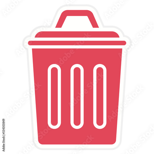 Trash Can Icon Style