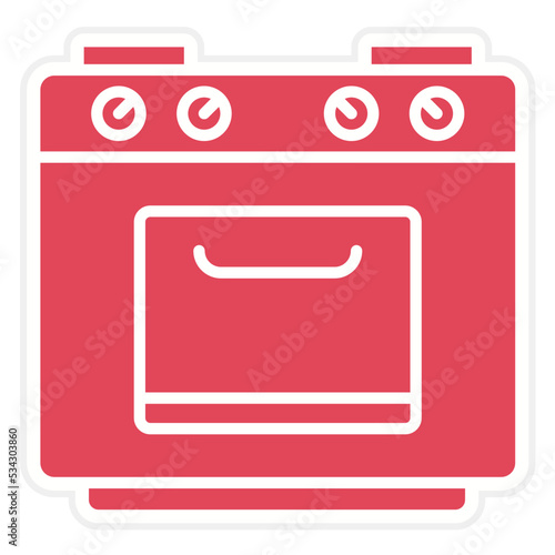 Gas Stove Icon Style