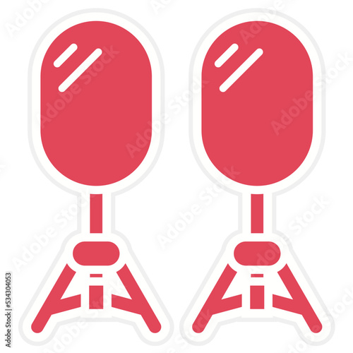 Camera Reflector Icon Style