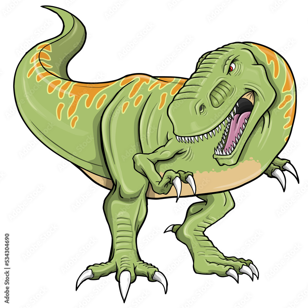 Fototapeta premium Tyrannosaurus Rex Dinosaur PNG transparent backgrounds