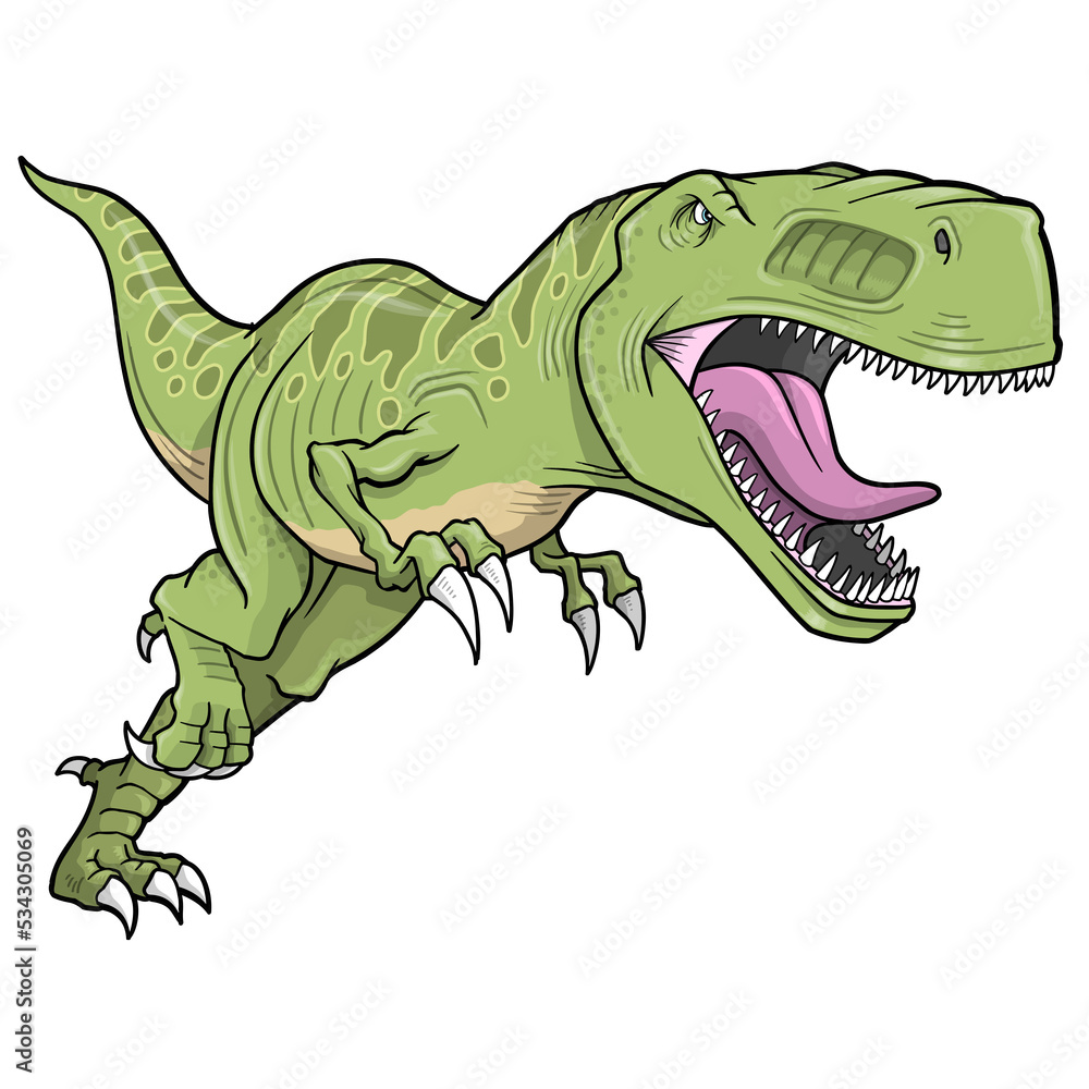 Fototapeta premium Tyrannosaurus Rex Dinosaur PNG transparent backgrounds