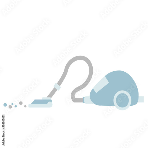 シンプルな掃除機のイラスト