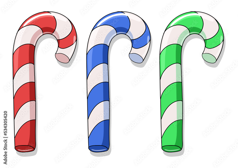 Fototapeta premium Color candies PNG illustration with transparent background