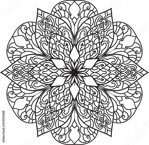 Mandalas for coloring book color pages.Anti-stress coloring book page for adults.

