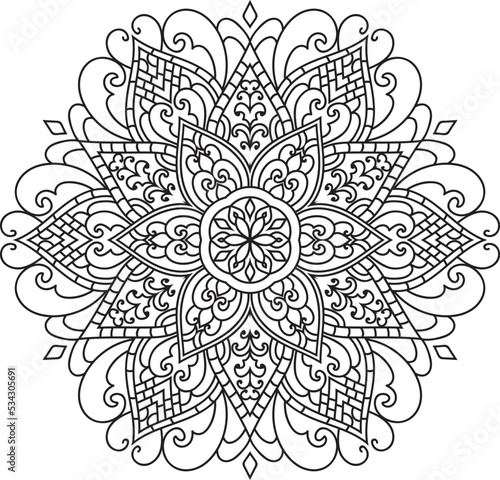 Mandalas for coloring book color pages.Anti-stress coloring book page for adults.
