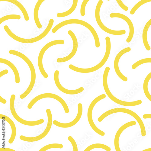 Yellow vector seamless pattern on white background. textile, gift paper, wallpaper.