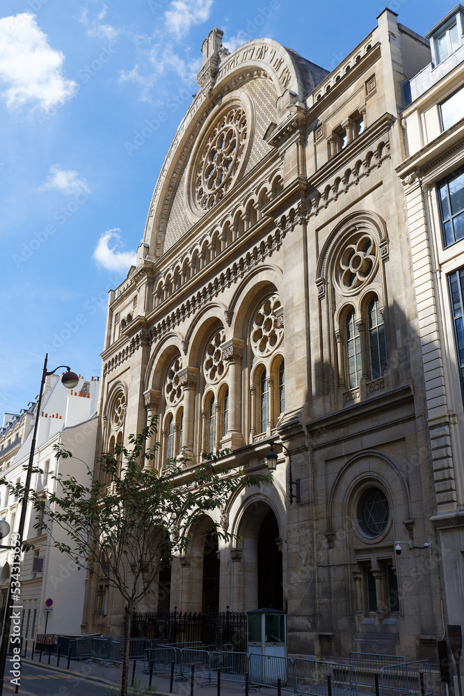 Great synagogue of Paris. Also known as La Victoire synagogue . Paris. France.