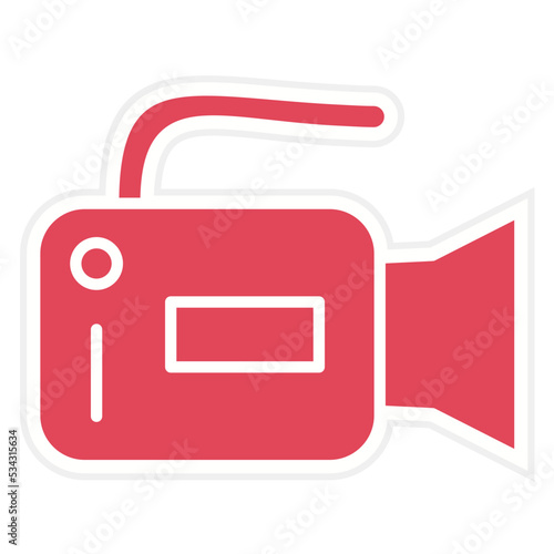Video Camera Icon Style