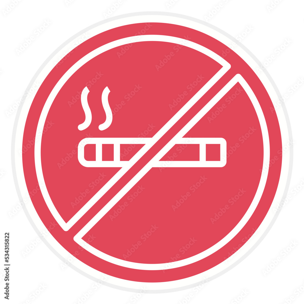 No smoking Icon Style No smoking Icon Style