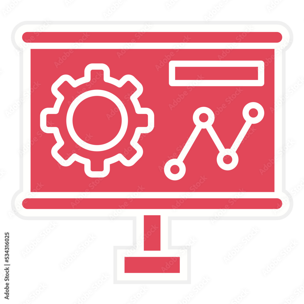Engineering Presentaion Icon Style Engineering Presentaion Icon Style