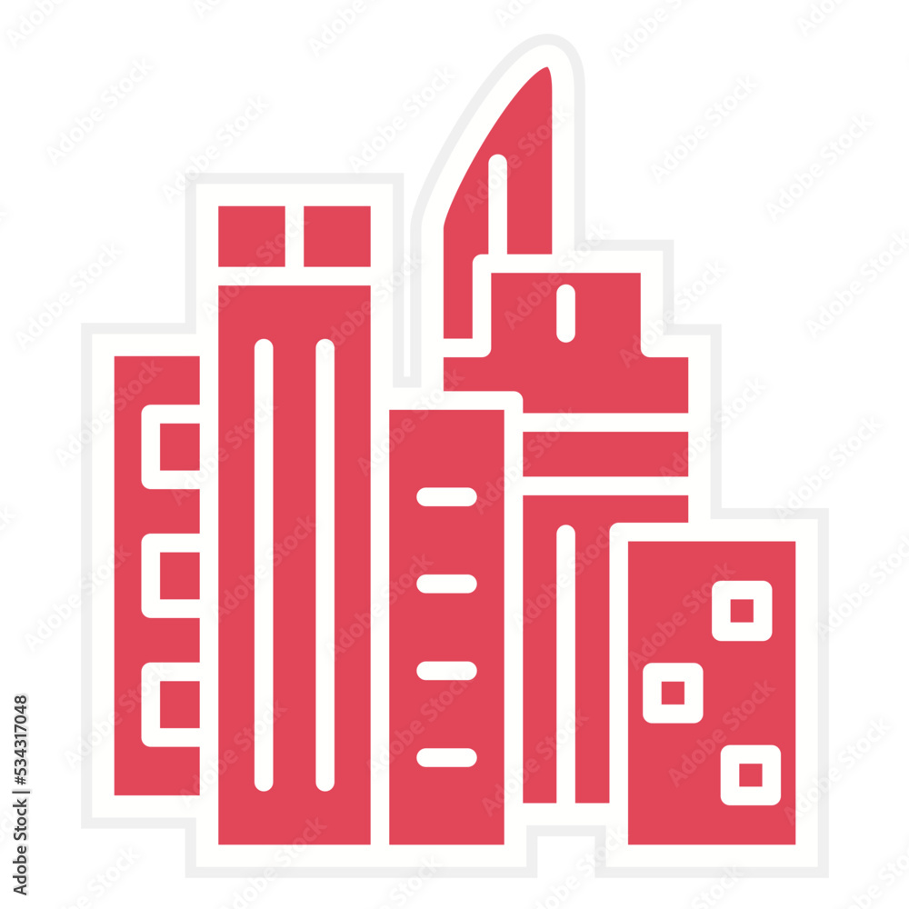 Cityscape at Dusk Icon Style Cityscape at Dusk Icon Style