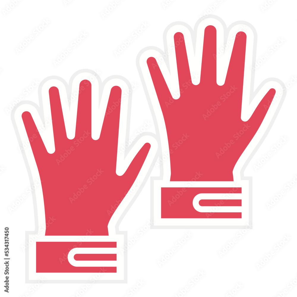 Obraz premium Gloves Icon Style