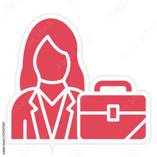 Businesswoman Icon Style