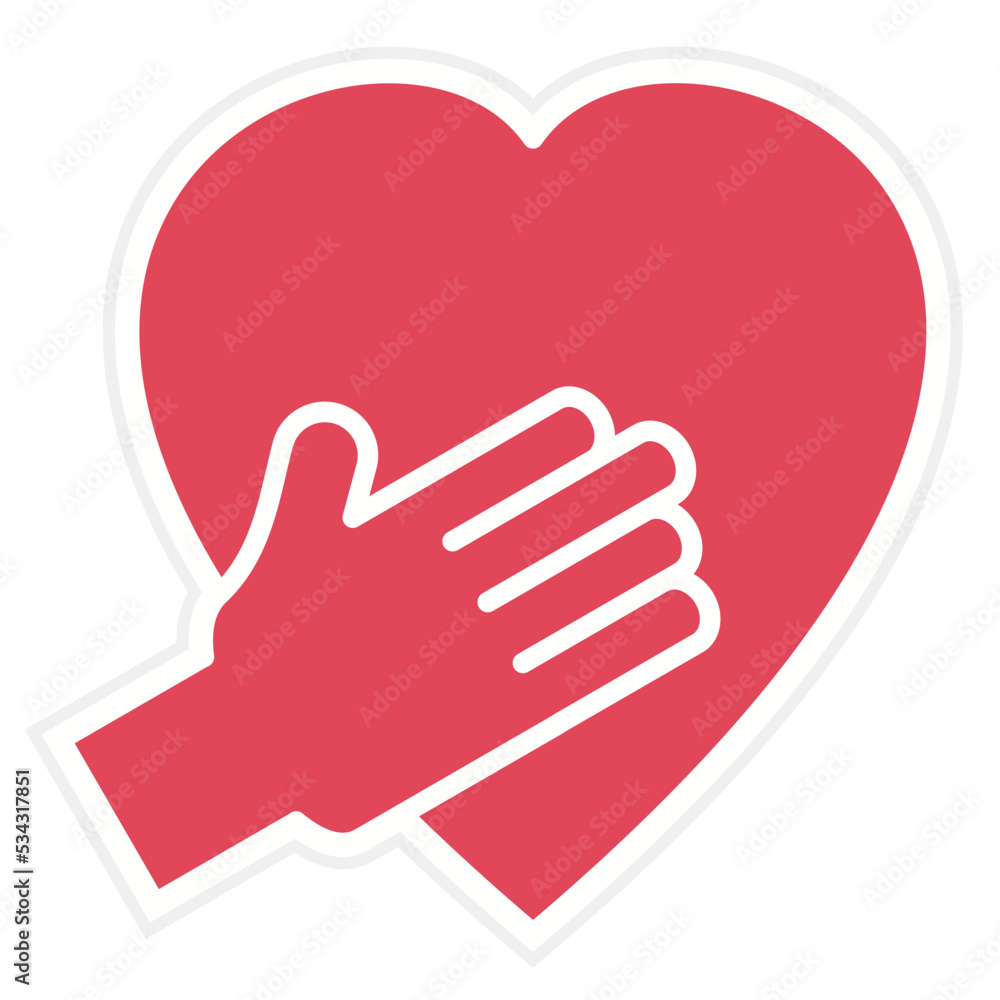 Obraz premium Make a Pledge Icon Style