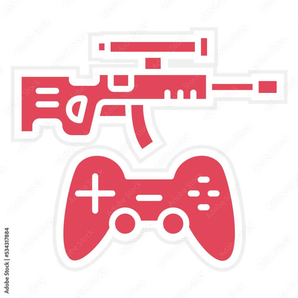 Action Game Icon Style Action Game Icon Style