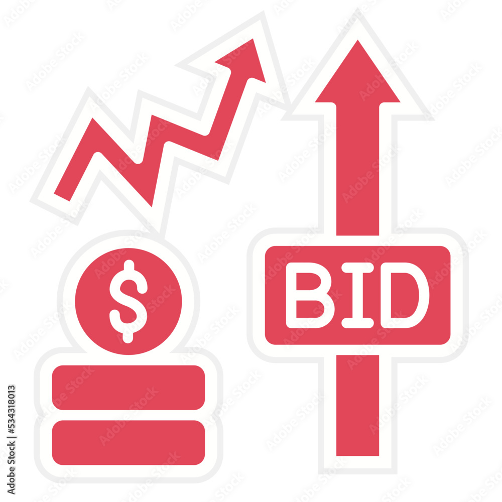 Bid Increment Icon Style Bid Increment Icon Style