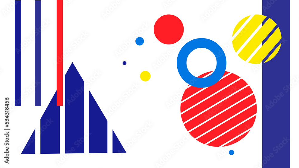 Obraz premium pattern with triangle and circles