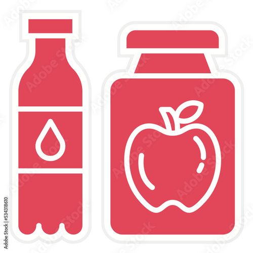 Functional Food Beverages Icon Style