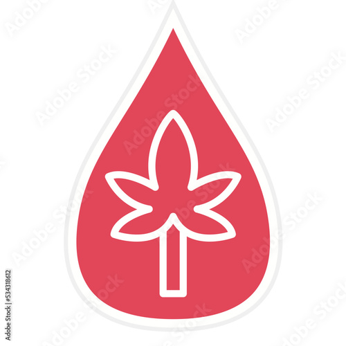 Hemp Oil Icon Style